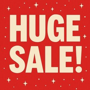 Red Huge Sale Sign